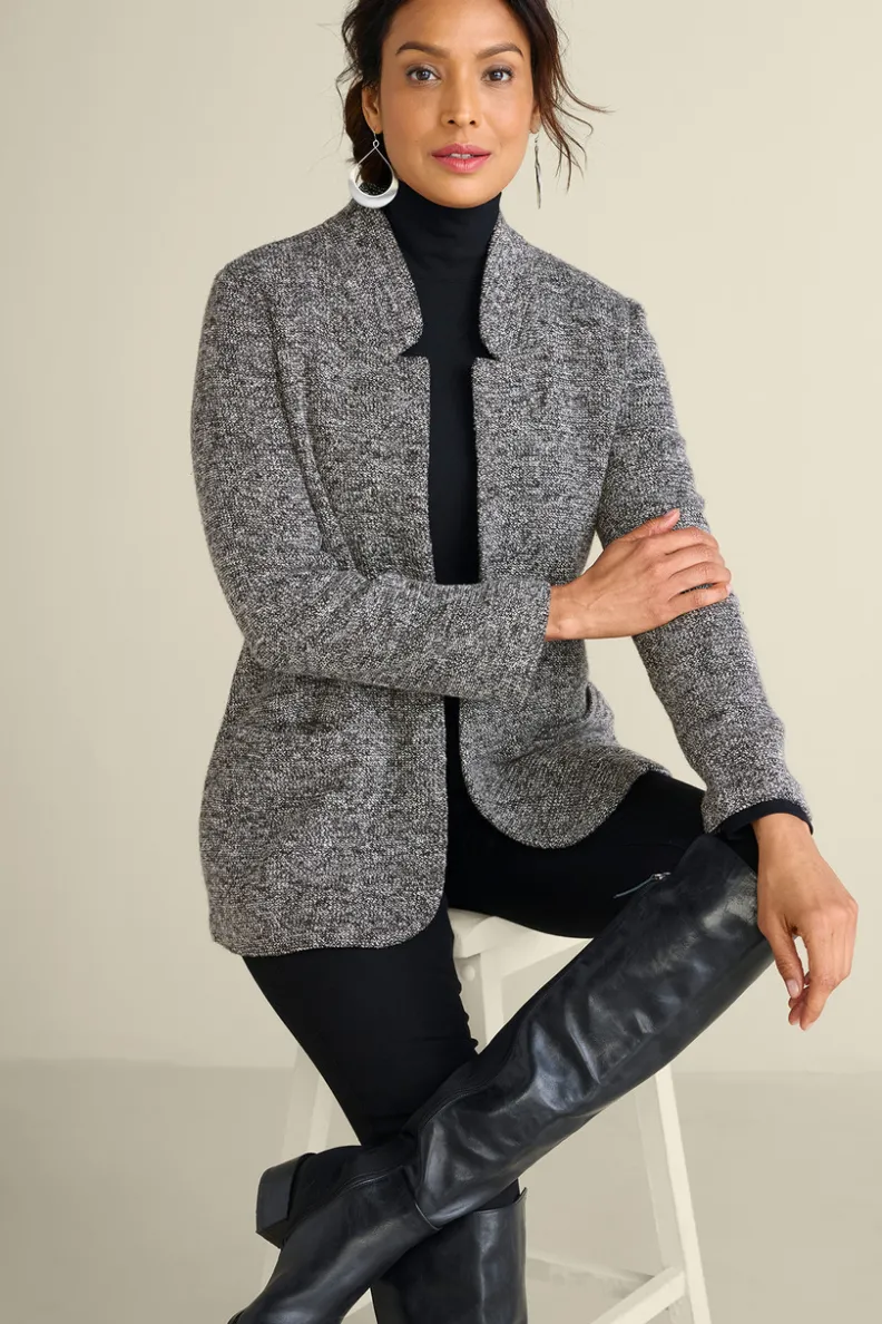 Clearance Soft Surroundings St. James Jacket Charcoal