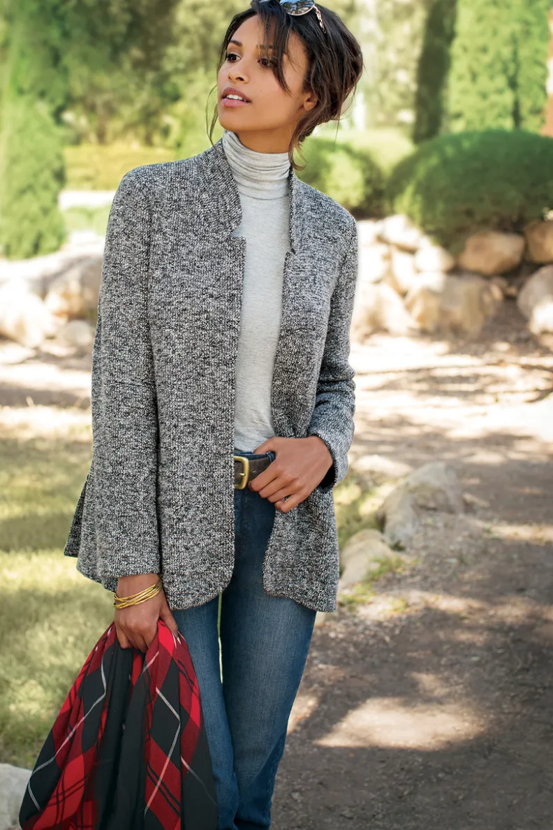 Clearance Soft Surroundings St. James Jacket Charcoal