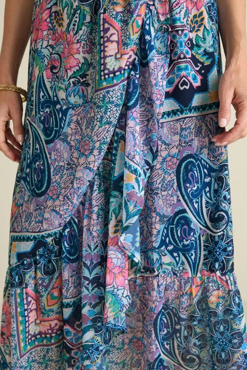 New Soft Surroundings Sumarti Midi Skirt SafiTapestry