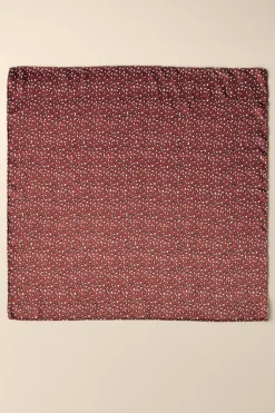 New Soft Surroundings Sylvia Silk Square Scarf RustMulti