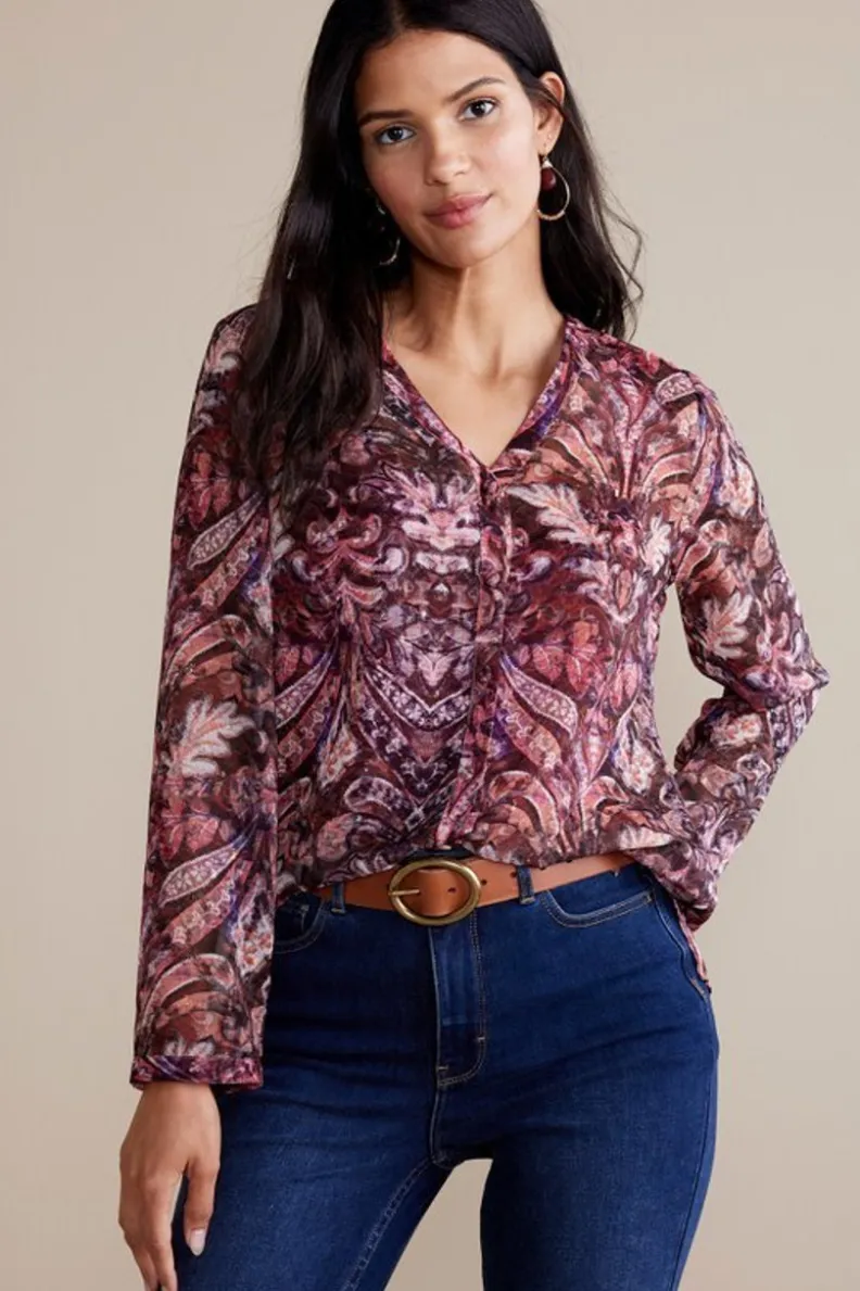 Online Soft Surroundings Tasha Top MultiTapestry