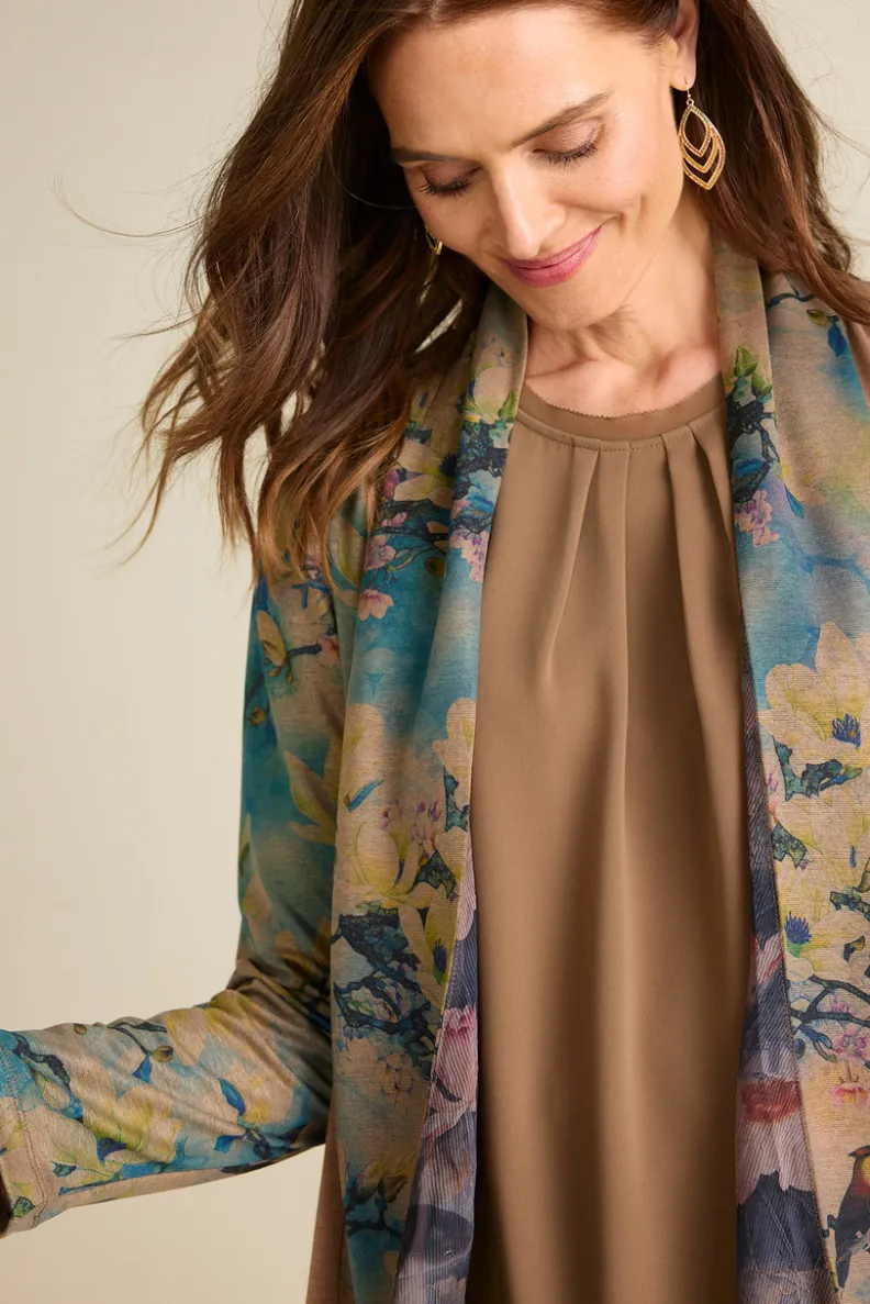 Best Soft Surroundings Tea Gardens Topper Brown/Teal