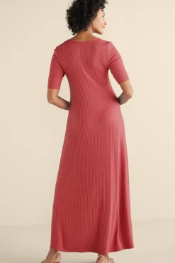 Online Soft Surroundings Textured Short Sleeve Santiago Dress