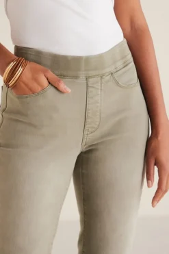 Online Soft Surroundings The Ultimate Denim Pull-On Crop White