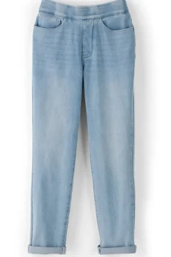 Online Soft Surroundings The Ultimate Denim Pull-On Crop White