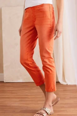 Online Soft Surroundings The Ultimate Denim Pull-On Crop White