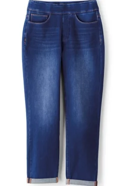 Online Soft Surroundings The Ultimate Denim Pull-On Crop White