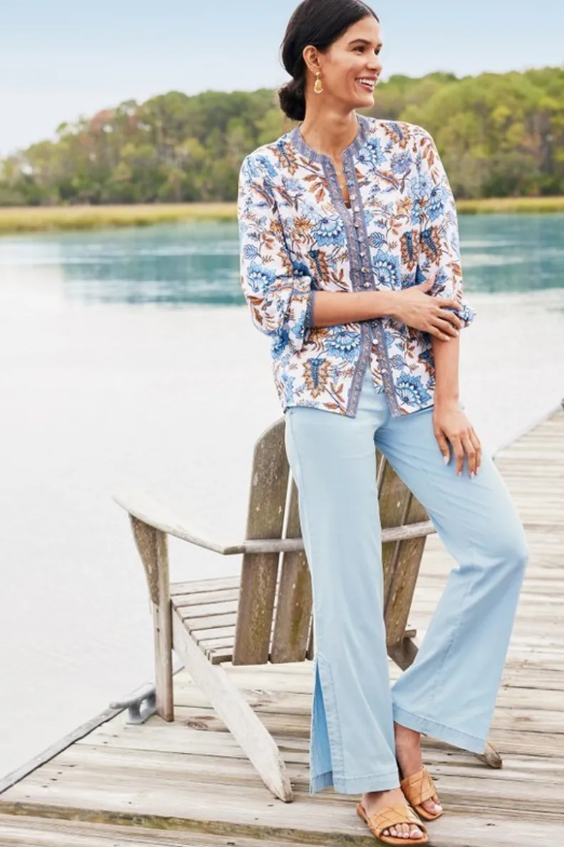 Best Soft Surroundings Tracy Top ChambrayCalico