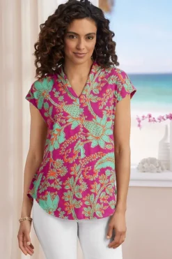 Outlet Soft Surroundings Twilight Luau Printed Tunic