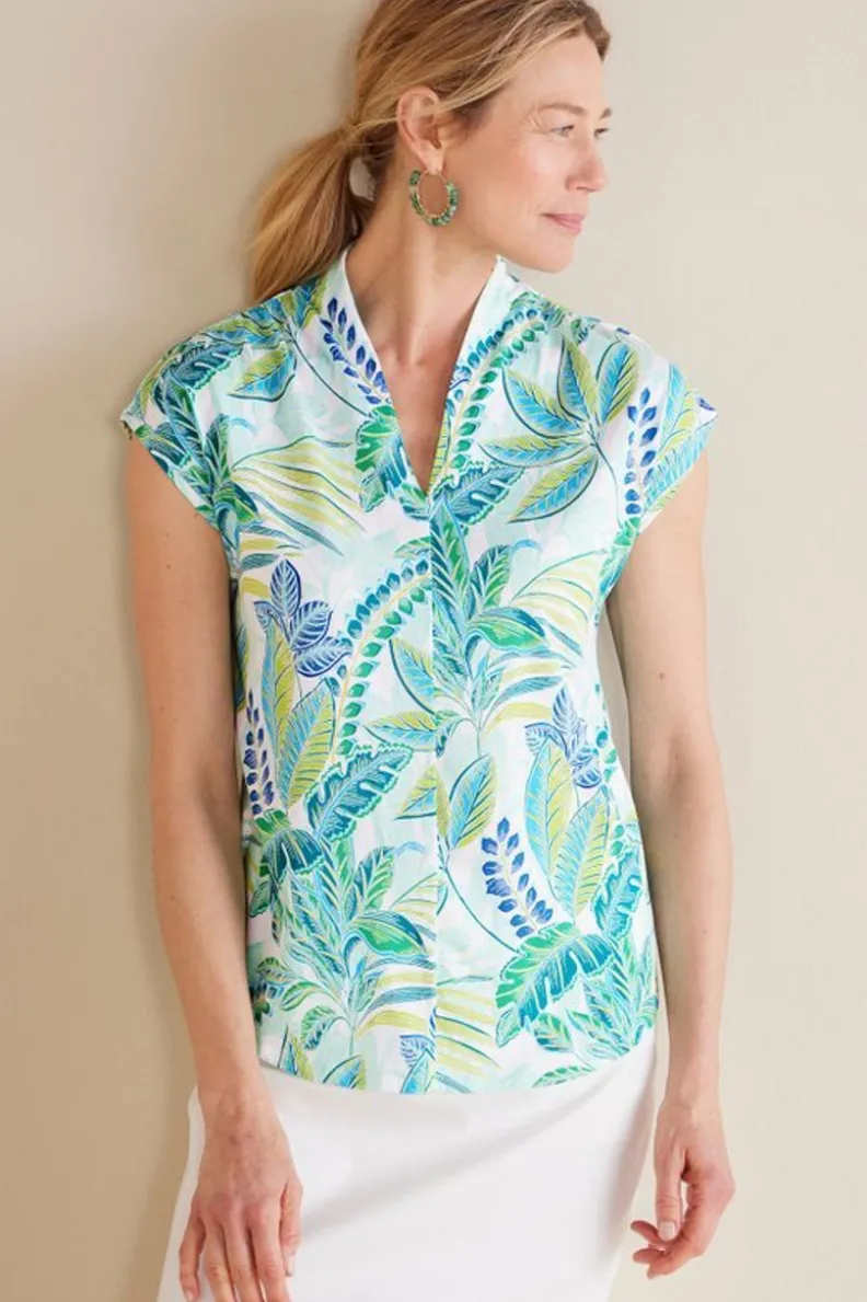 Outlet Soft Surroundings Twilight Luau Printed Tunic