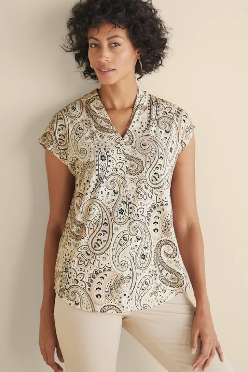 Outlet Soft Surroundings Twilight Luau Printed Tunic