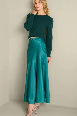 Hot Soft Surroundings Tyla Button Shoulder Sweater