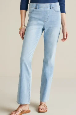 Online Soft Surroundings Ultimate Denim Pull-On Bootcut Jeans