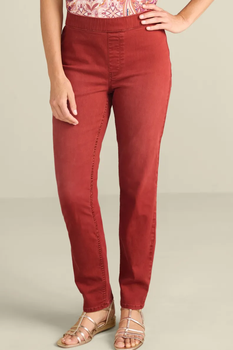 Discount Soft Surroundings Ultimate Denim Pull-On Slim Leg Jeans