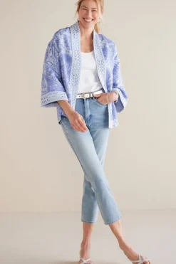 Sale Soft Surroundings Ultimate Denim Slim Leg Crop Jeans