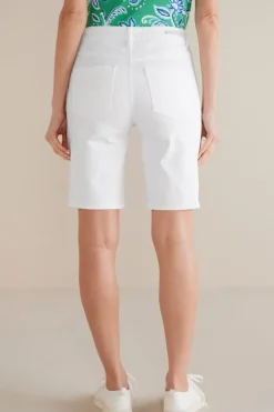 Sale Soft Surroundings Ultimate Denim Slim Leg Shorts TidalBlueWash