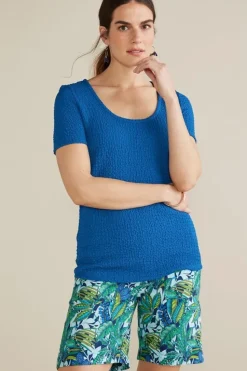 Outlet Soft Surroundings Ursula Knit Tee Sapphire
