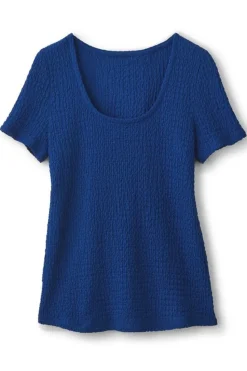 Outlet Soft Surroundings Ursula Knit Tee Sapphire