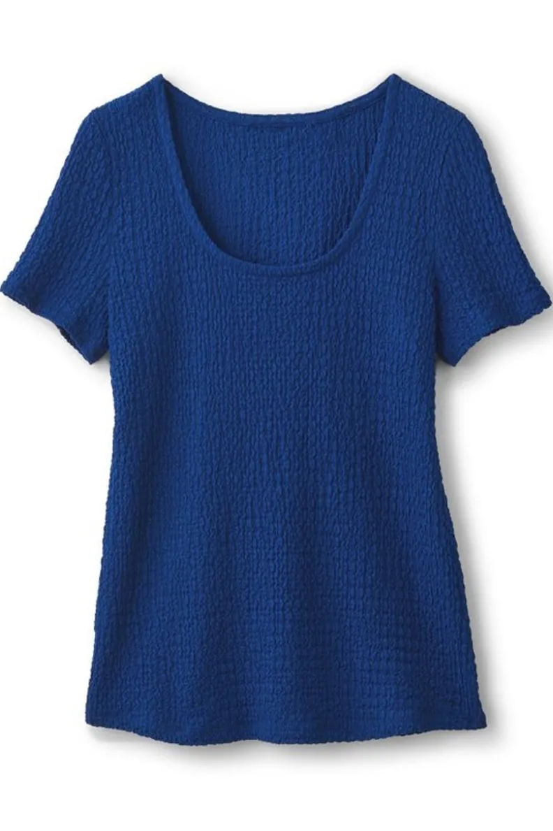 Outlet Soft Surroundings Ursula Knit Tee Sapphire