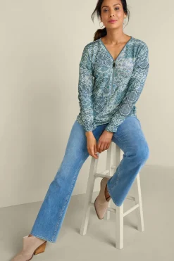 Clearance Soft Surroundings Valentina Zip Sweater