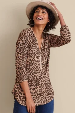 Clearance Soft Surroundings Valentina Zip Sweater