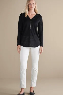 Clearance Soft Surroundings Valentina Zip Sweater