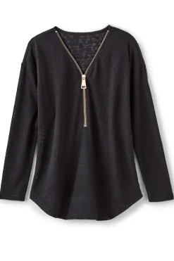 Clearance Soft Surroundings Valentina Zip Sweater