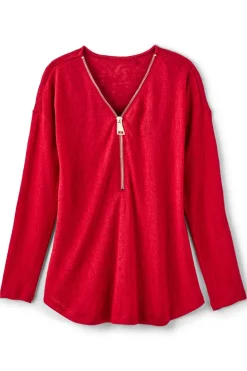 Clearance Soft Surroundings Valentina Zip Sweater