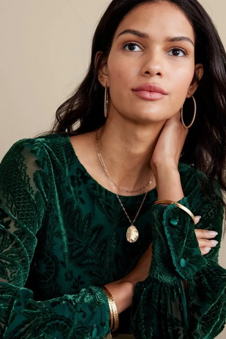 Outlet Soft Surroundings Vanetta Velvet Top