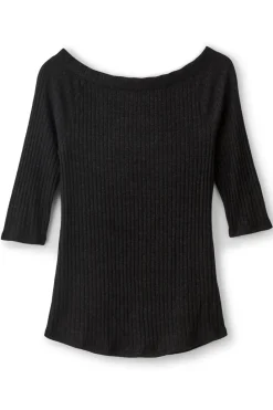 Fashion Soft Surroundings Veda Rib Top WashedBlack