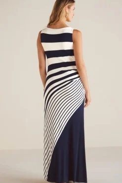 Clearance Soft Surroundings Vela Infinity Dress Navy/White