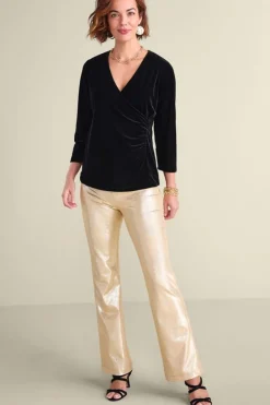 Best Soft Surroundings Velvet Alyssa Knit Top