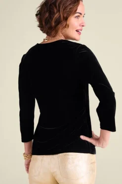 Best Soft Surroundings Velvet Alyssa Knit Top