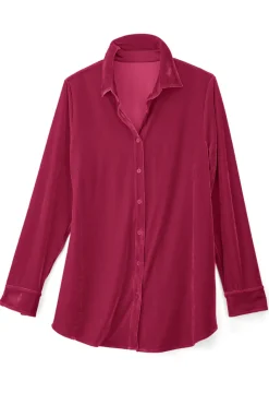 Best Soft Surroundings Velvet Boyfriend Tunic Shirt