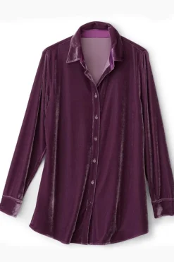 Best Soft Surroundings Velvet Boyfriend Tunic Shirt