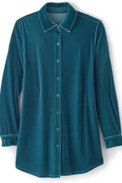 Best Soft Surroundings Velvet Boyfriend Tunic Shirt