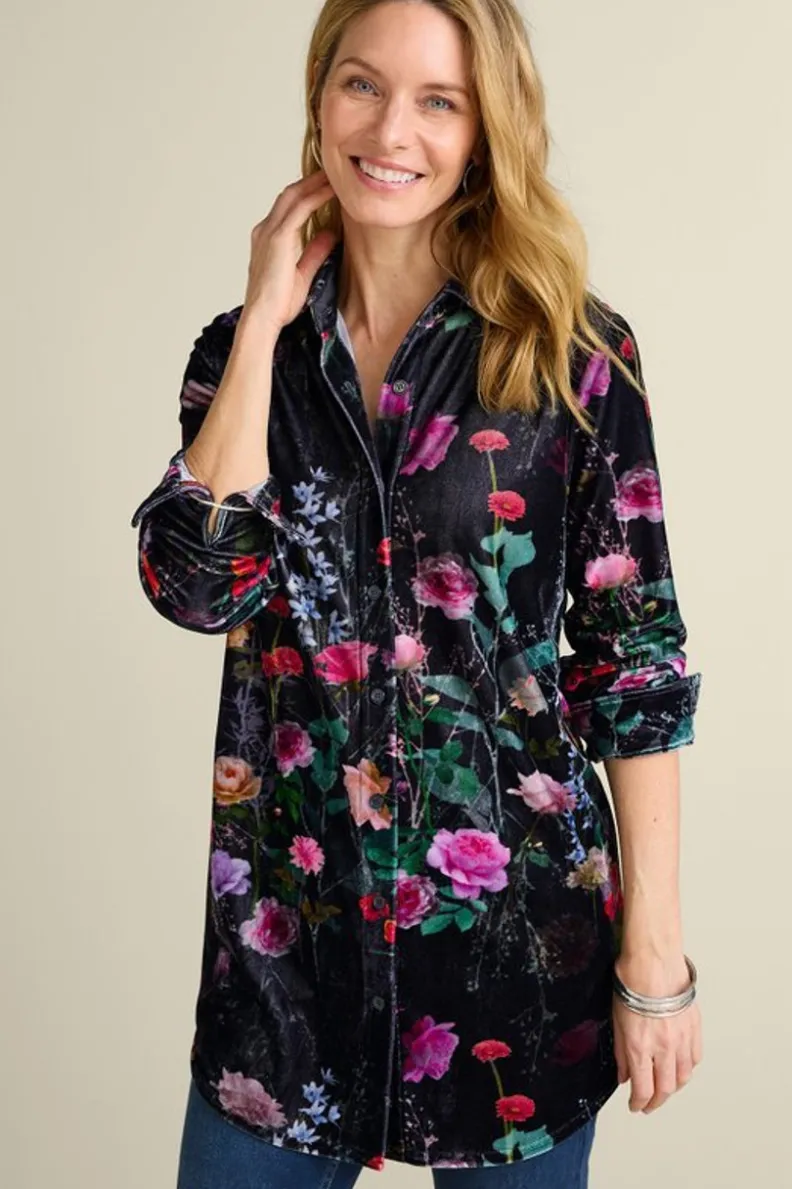 Best Soft Surroundings Velvet Boyfriend Tunic Shirt