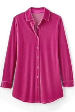 Best Soft Surroundings Velvet Boyfriend Tunic Shirt