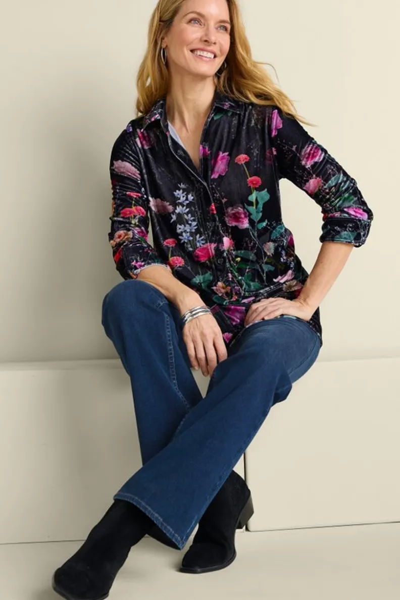 Best Soft Surroundings Velvet Boyfriend Tunic Shirt