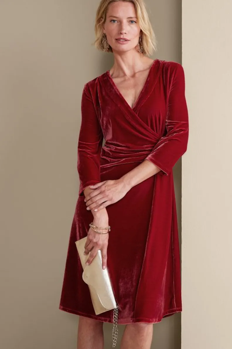Online Soft Surroundings Velvet Hyannis Dress
