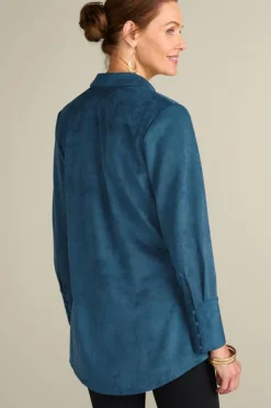 Sale Soft Surroundings Vida Faux Suede Tunic