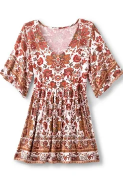 Hot Soft Surroundings Vina Short Sleeve Tunic SanFranScarfCream