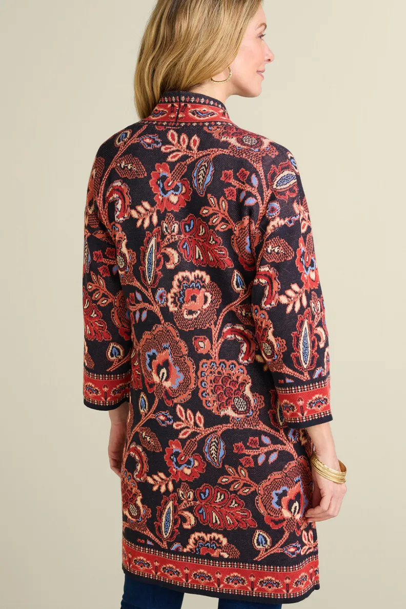 Discount Soft Surroundings Vitrine Jacquard Cardigan FallGarden