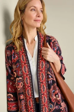 Discount Soft Surroundings Vitrine Jacquard Cardigan FallGarden