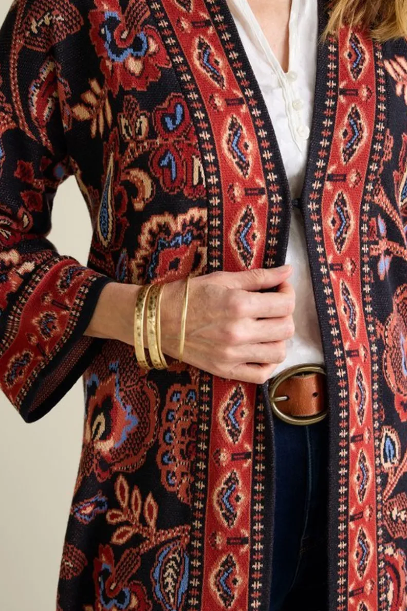 Discount Soft Surroundings Vitrine Jacquard Cardigan FallGarden