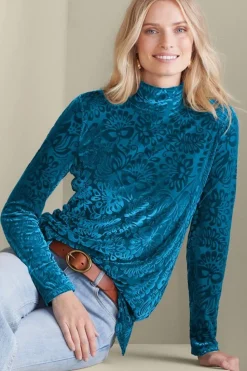 New Soft Surroundings Walden Velvet Turtleneck
