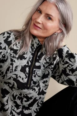 Fashion Soft Surroundings Winona Pullover NeutralScroll