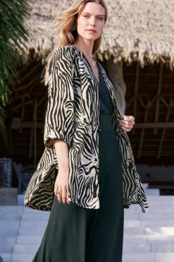 Clearance Soft Surroundings Zella Topper BrownZebra