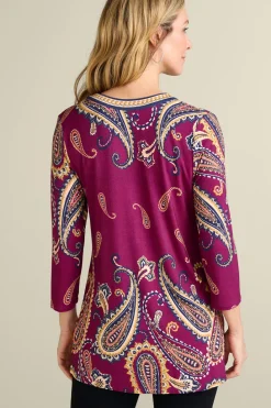 Hot Soft Surroundings Zennia Printed Tunic OsteriaScarf