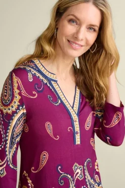 Hot Soft Surroundings Zennia Printed Tunic OsteriaScarf